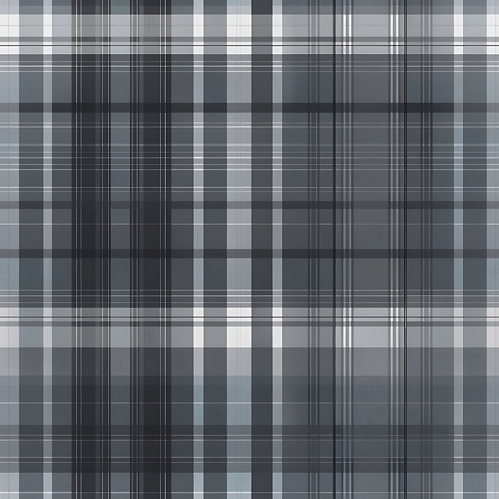 Black and Gray Classic Plaid Fabric Pattern seamless PBR texture preview