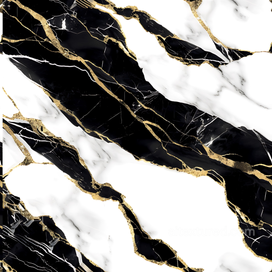 Black Marble PBR Texture with Distinctive Gold Vein Pattern Marble texture preview