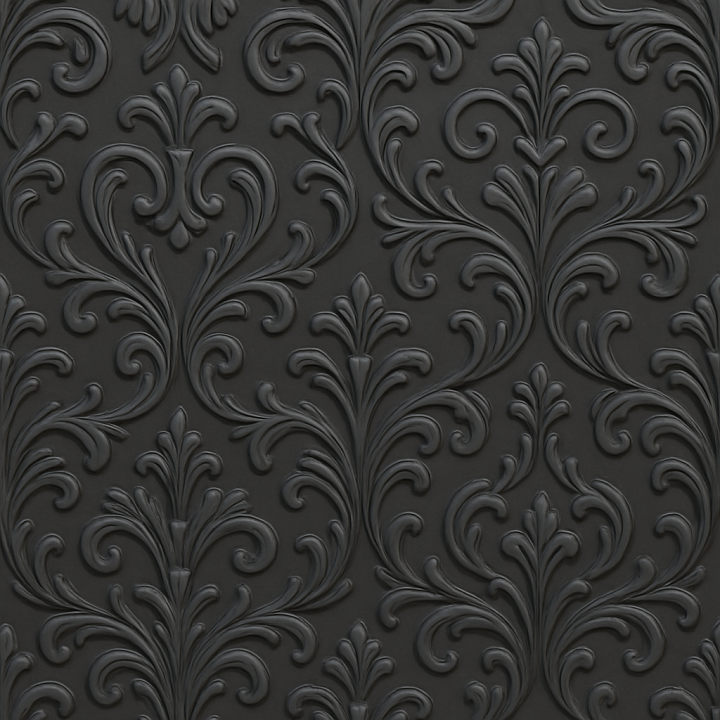 Ornate Smooth Rubber seamless PBR texture preview