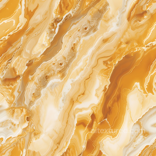Crema Caramel Marble Texture with Polished Warm Veining seamless Marble PBR texture