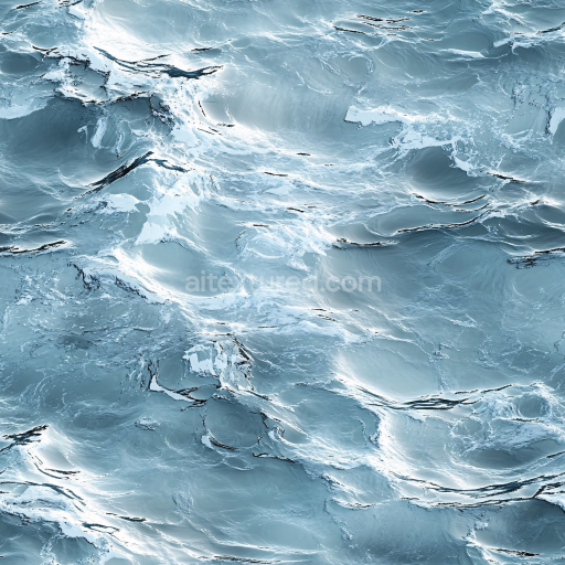 Preview — Seamless 3D PBR Texture of Realistic Ocean Surface with Dynamic Waves and Natural Highlights