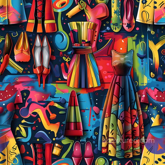 Graffiti Texture Featuring Vibrant Streetwear and Footwear Designs Graffiti texture preview