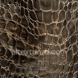 seamless Seamless 3D Glossy Brown Crocodile Leather PBR Texture with Distinct Grain Patterns texture 8k free download PBR