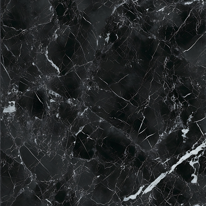 Belgium Black Marble with Natural White Veins seamless PBR texture preview