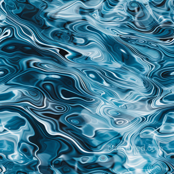 Seamless Stylized Liquid Water 3D PBR Texture with Abstract Flowing Patterns Water texture preview