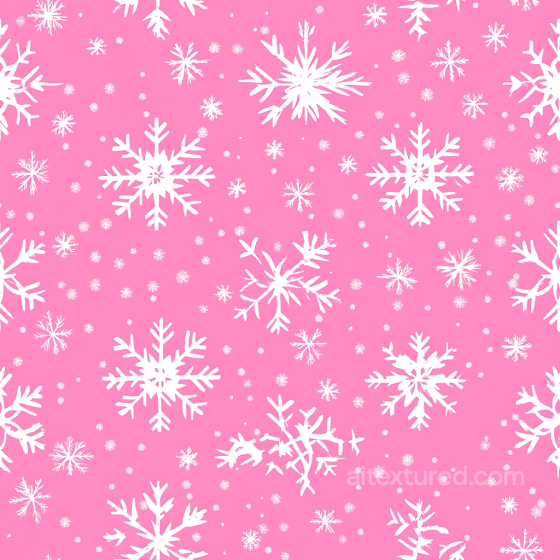 Digital Paper Texture with White Snowflake Pattern on Pink Background All Christmas Digital paper texture preview