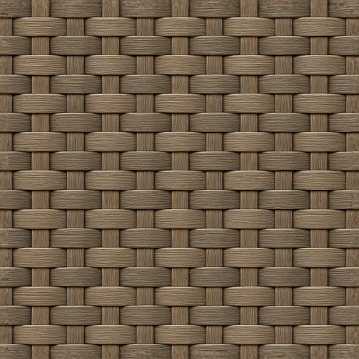 Plastic Weave Furniture Surface With Earth Tones And Matte Finish seamless PBR texture preview