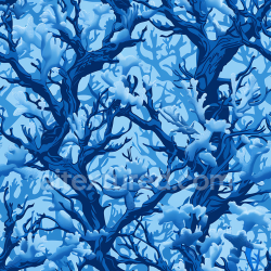 seamless Seamless 3D Arctic Blue Camouflage PBR Texture with Coral Reef Pattern texture 8k free download PBR