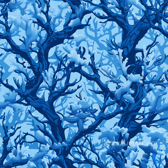 Arctic Blue Camouflage PBR Texture with Coral Reef Pattern Color Camouflage texture preview