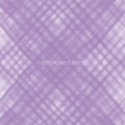 Seamless 3D PBR Watercolor Texture Featuring Soft Violet Crosshatch Fabric Pattern