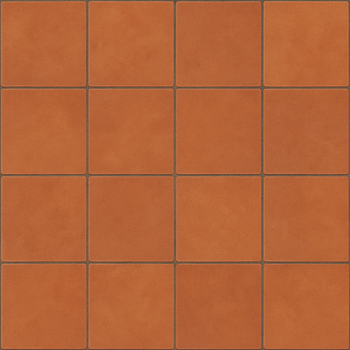 Clean Terracotta Tile seamless PBR texture preview
