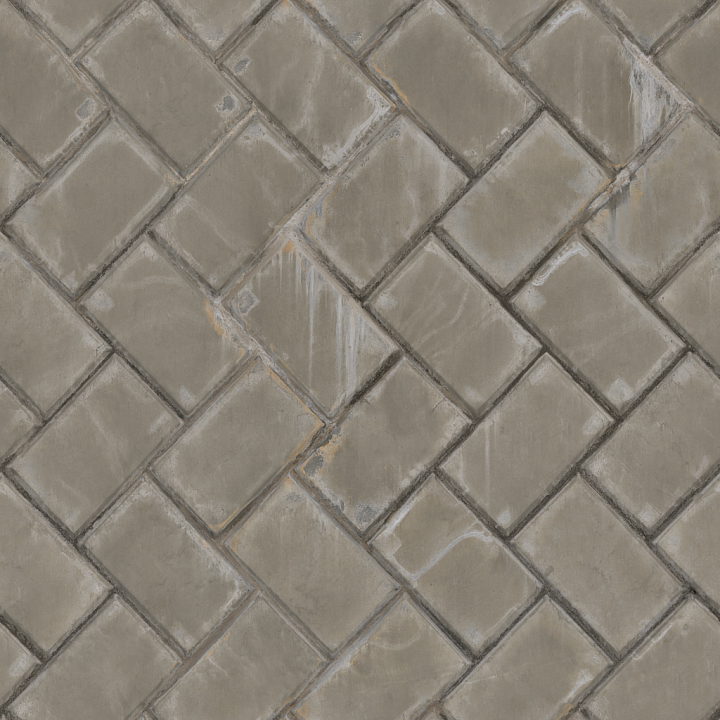 Herringbone Concrete seamless PBR texture preview