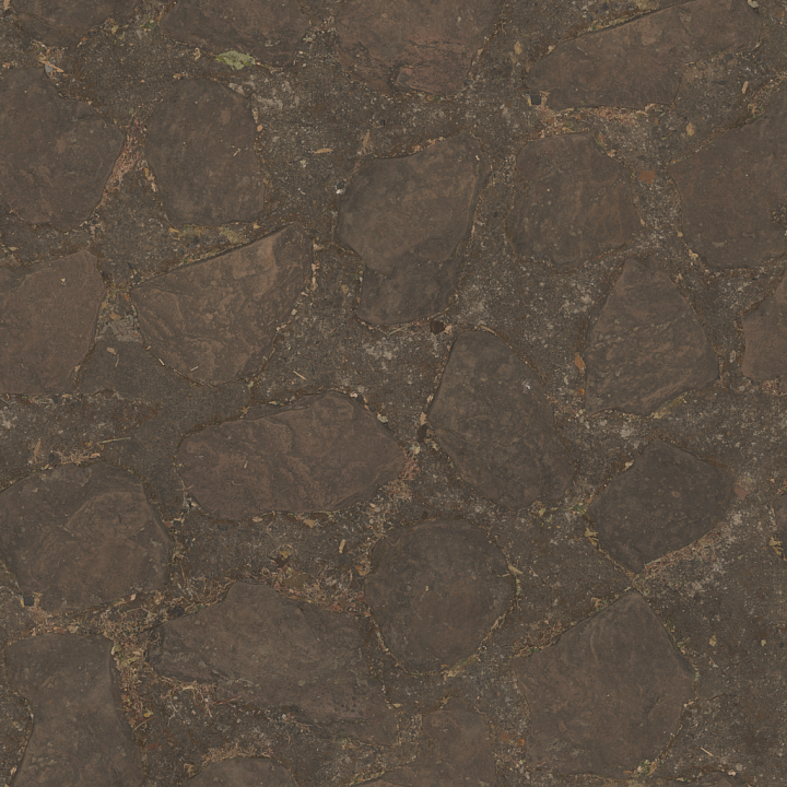 Concrete Rock Path - Rock Path Rough Weathered Brown Rock seamless PBR texture preview