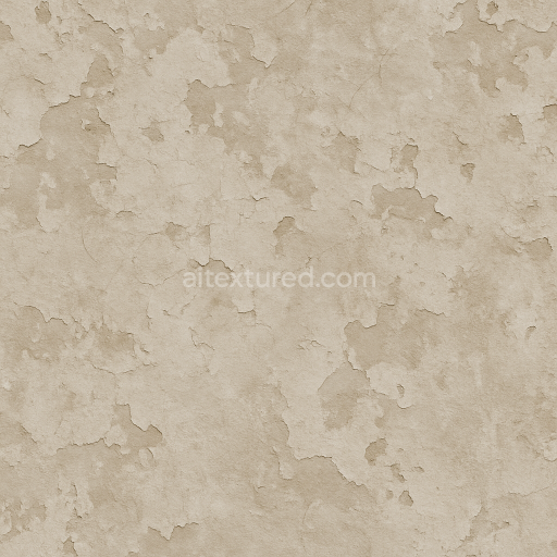 Seamless 3d texture pbr 8k rough plaster surface with chipped plaster and peeling paint decay