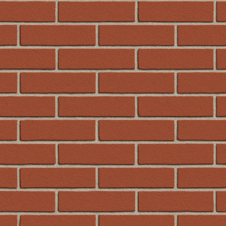 Clean Red Brick seamless PBR texture preview
