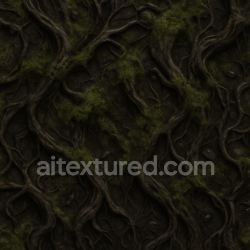 seamless Seamless 3d texture pbr 8k creepy moss covered twisted branches texture 8k free download PBR
