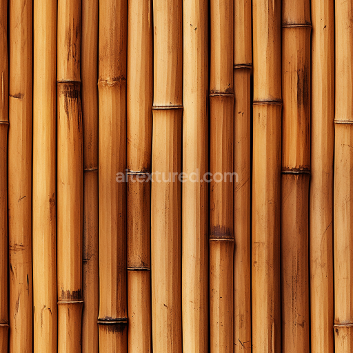 Preview — Seamless 3D PBR Texture of Natural Bamboo Stalks with Detailed Nodes