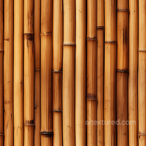 Natural Bamboo Stalks Seamless Texture with Detailed Nodes seamless Bamboo PBR texture