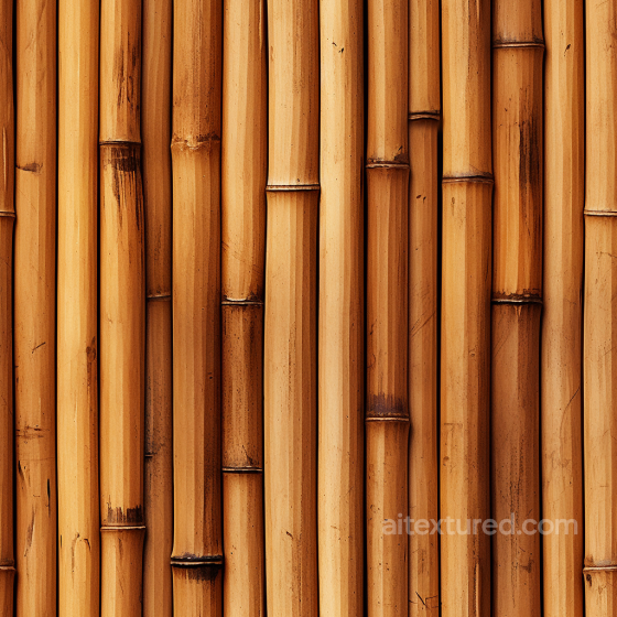 Natural Bamboo Stalks Seamless Texture with Detailed Nodes Bamboo texture preview