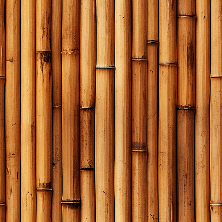 Natural Bamboo Stalks with Detailed Nodes seamless PBR texture preview