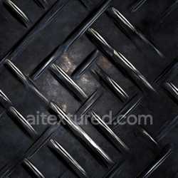 seamless Seamless 3D PBR Dark Steel Diamond Plate Texture with Worn Highlights texture 8k free download PBR