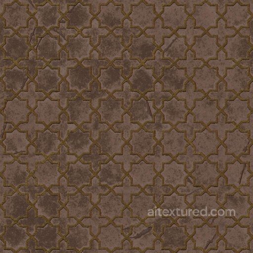 Tile Texture with Cross Pattern | Free PBR seamless Tile PBR texture