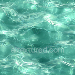 seamless Seamless 3D PBR Texture of Clear Turquoise Water Surface with Gentle Ripples texture 8k free download PBR