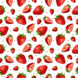 Pattern Bundle - Seamless 3D PBR Texture with Realistic Strawberry Fruit Motifs texture preview
