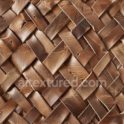 seamless Seamless 3D Woven Distressed Brown Leather PBR Texture with Visible Grain and Scratches texture 8k free download PBR