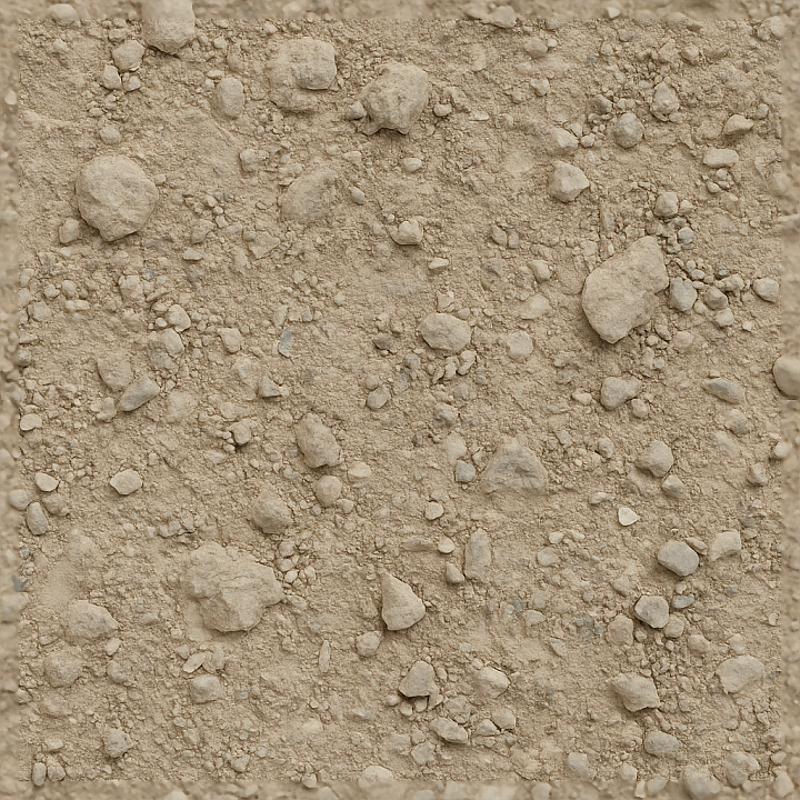 Caliche Ground Surface With Mineral Deposits And Packed Soil Details seamless PBR texture preview