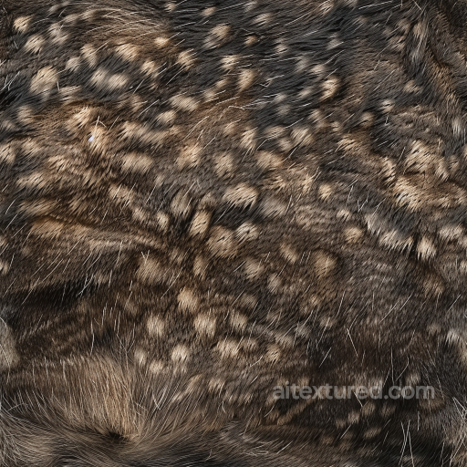 realistic fur leather PBR texture with natural spotted pattern and fine hair detail seamless Leather PBR texture