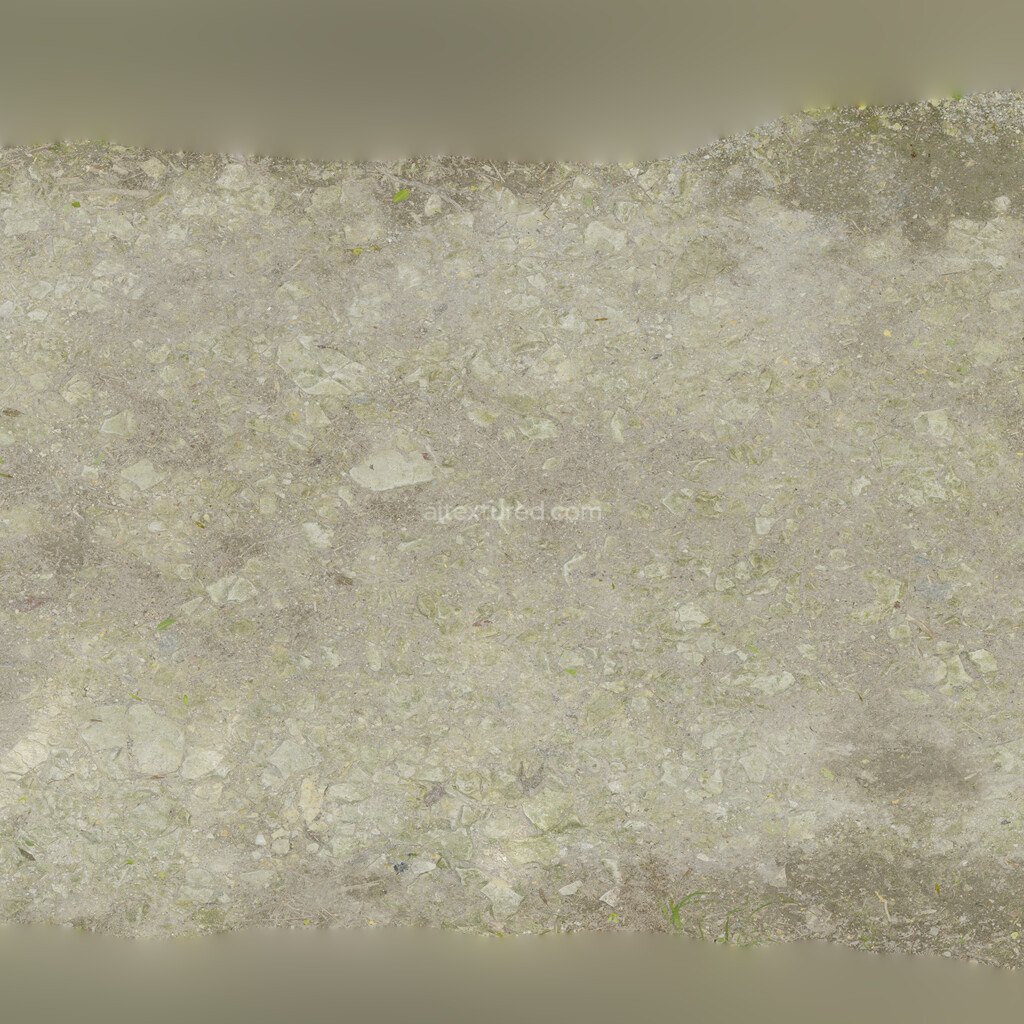Seamless PBR pathway texture with gravel and stone details