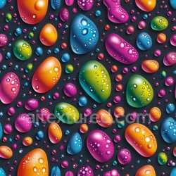 seamless Seamless 3D PBR Inflated Colorful Bubble Panels Texture with Glossy Drops texture 8k free download PBR