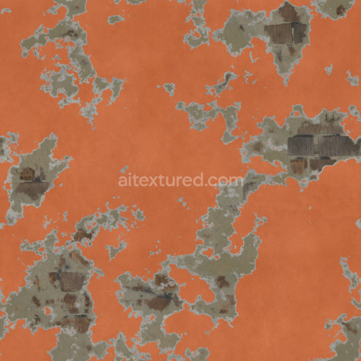 Painted Plaster Tileable Seamless Pbr Texture Colorful Weathered Distressed Smooth