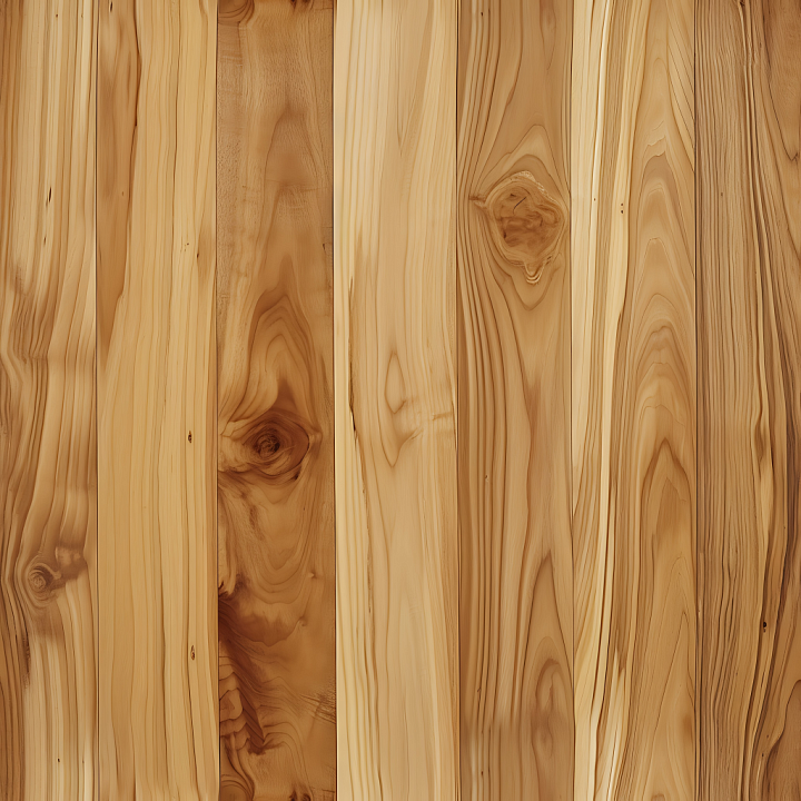Knotty Pine Wood Planks with Warm Natural Tones seamless PBR texture preview