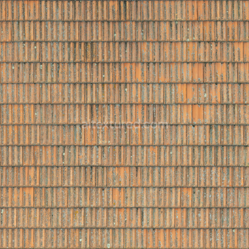 Roof Tiles — Tiles Roofing Tiles Overlapping — PBR seamless 3D texture