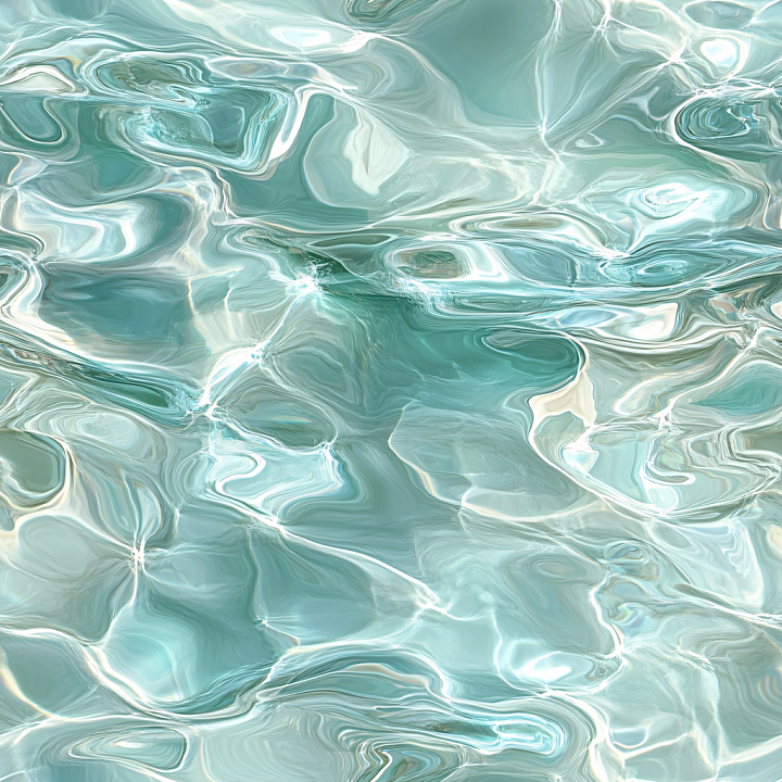 Water Featuring Clear Shallow Water and Realistic Caustics seamless PBR texture preview