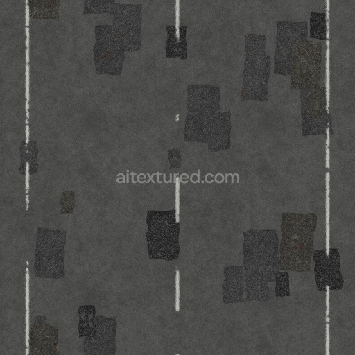 Asphalt Road Pavement Tileable Dark Coarse Weathered Smooth Gritty Urban