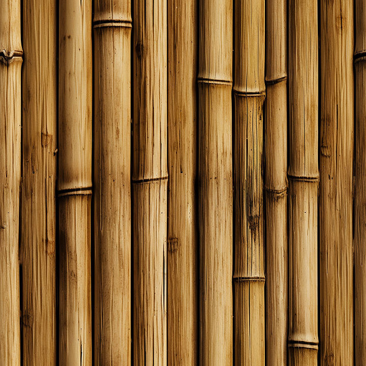 Bamboo Featuring Vertical Natural Tan Culms seamless PBR texture preview