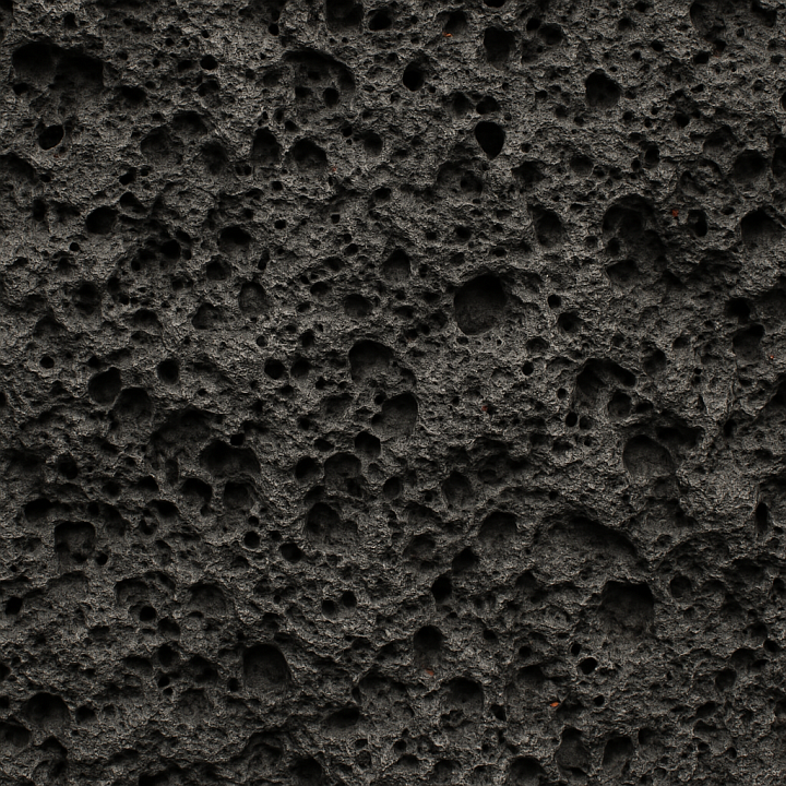 Photorealistic Volcanic Rock seamless PBR texture preview