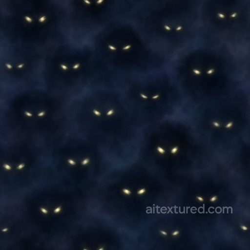 Creepy Eyes With Glowing Eyes And Spooky Shadows Effect seamless Halloween PBR texture