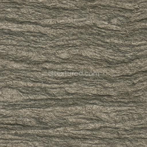Seamless 3d texture PBR 8k gneiss layered banded rough natural stone surface