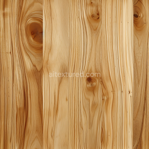 Seamless 3D PBR Pine Wood Planks Texture with Natural Knots and Grain