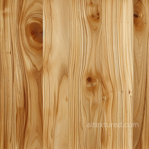 Pine Wood Planks Texture with Natural Knots and Grain seamless Wood PBR texture