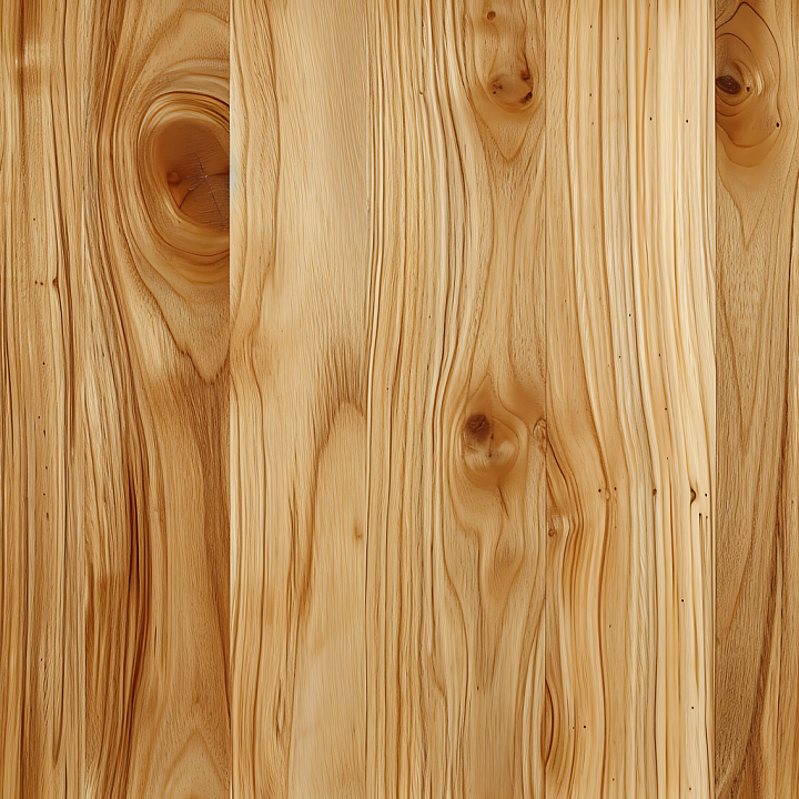 Pine Wood Planks with Natural Knots and Grain seamless PBR texture preview
