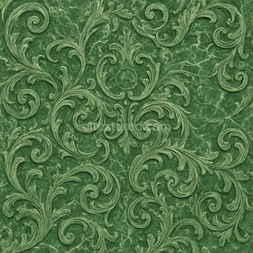 Ornate Green Marble Texture Seamless 1024X1024