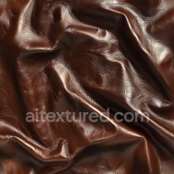 seamless Seamless 3D PBR Texture of Shiny Brown Cracked Leather with Deep Wrinkles texture 8k free download PBR
