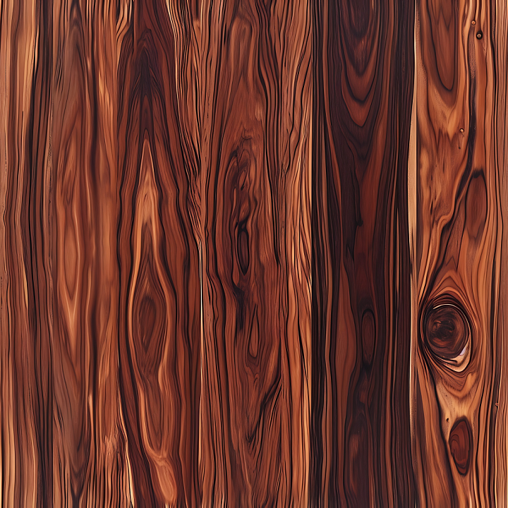 Exotic Wood Planks with Distinctive Knots and Grain seamless PBR texture preview