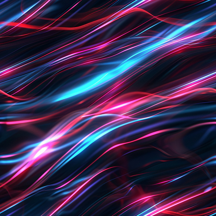 Featuring Glossy Neon Light Streaks in Blue and Pink seamless PBR texture preview