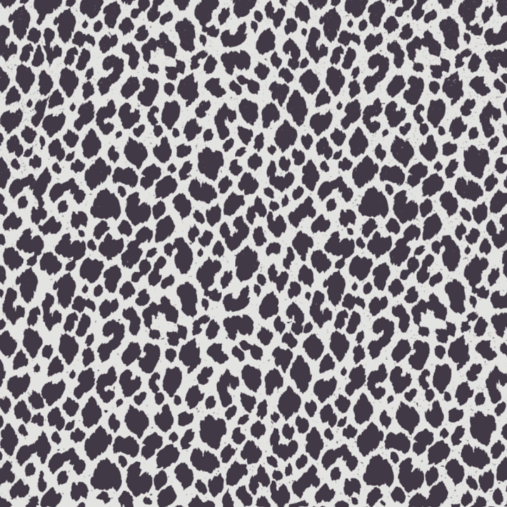 Leopard Print Fabric in Monochrome Style seamless PBR texture preview
